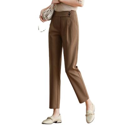 China Wholesale Anti-wrinkle 2021 new design office use straight pants women fashion long pants for sale