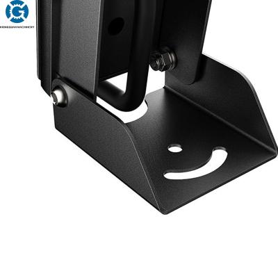 China Custom Stainless Steel Metal Bracket Hidden Countertop Brackets Powder Coating Black Countertop Holder for sale