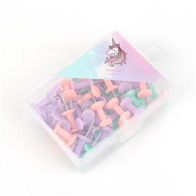 China Hot selling colorful paper clips push pins LANTIAN factory wholesale school home office fasteren and so on OEM product for sale