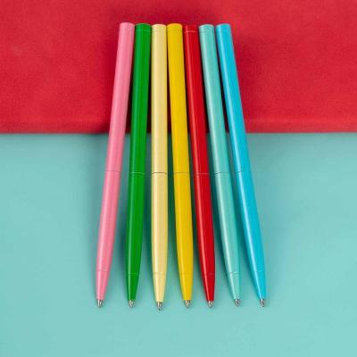 China Gifts For Women Colorful Metal Candy Colored Metal Kailong Nice Quality Ball Pen Customized Logo For Gift 2020 Slim Twist Pen for sale