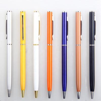 China Gifts For Women Kailong Slim Metal Ball Pen Hotel Personalized Ballpoint Pen for sale