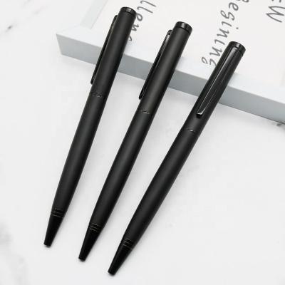 China Gifts for Women 2020 New Style Matte Black Promotional Ball Pen with Gift Pen for sale