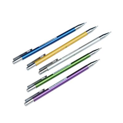 China Custom Printed Type Office School Pencil Push Mechanical Pencil 0.5mm 0.7mm Mini Mechanical Pencil for sale