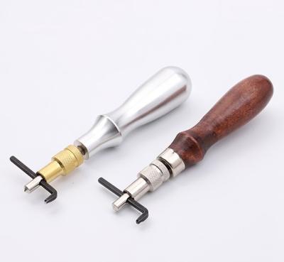 China Multifunctional easy to use 5 in 1 craft leather edge dodging beveler edge dodging tool and leather edge creasing tool for sale