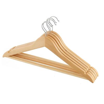 China Modern Manufacturer Luxury Coat Hangers Wooden Wholesale Custom Hangers With Logo for sale