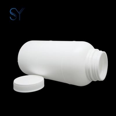 China Eco-friendly HDPE 1400ml health supplement bottle oral medicine capsule solid tablet bottle can be fitted with screw cap pe wide mouth bottle for sale