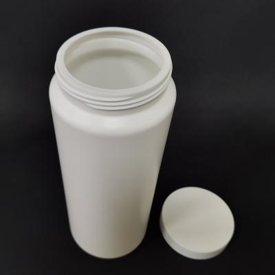 China Durable 800ml Thickened Medicinal Liquid Bottle Plastic White HDPE Round Bottle Packaging Sub-bottling Sealed Bottle for sale