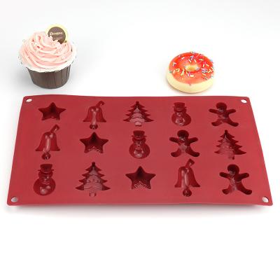 China Sustainable Food Grade Custom Christmas Molds Bakeware Cake Set Decorating Cake Tools Silicone Cake Molds Molds For Baking Te koop