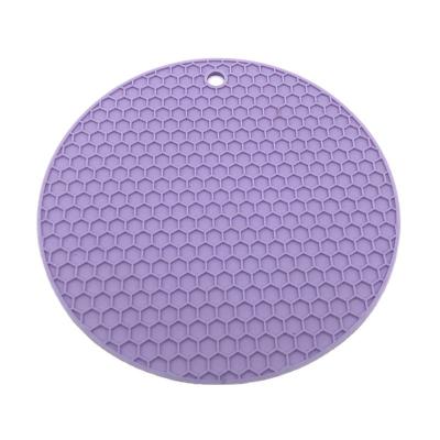 China Sustainable Round Silicone Mat Food Grade Placemat Insulation Pads Custom High Temperature Resistant Thickened Silicon Coaster Te koop