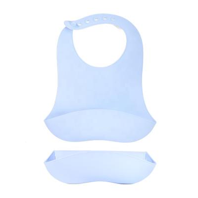 중국 BPA Free Food Grade Kids Feeding Supplies Kids BPA Free Waterproof Silicone Baby Bib Set Wholesale Customized Silicon Baby Bibs 판매용