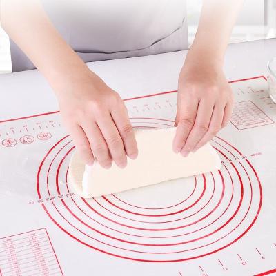 中国 Large Viable Thickened Kneading Silicone Mat Stick Silicone Pastry Mat Non Insulation Protective Oven Baking Pad With Scale Baking Mat Set 販売のため