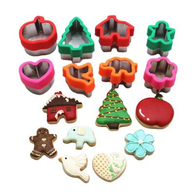 중국 Custom Viable Squid Game Cookie Cutter Bread Cookie Cutter Stainless Steel Cookie Mold Cookie Mold for Christmas 판매용