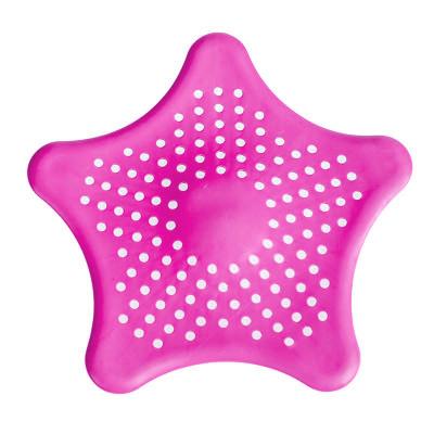 China Wholesale Modern Kitchen Silicone Hair Catcher Sink Drain Strainer Kitchen Silicone Sink Strainer Star Shaped Te koop