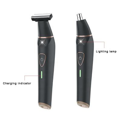 China Single Double Blade Blade Hair Beard Shaving Machine USB Rechargeable Electric Face Shaver For Men for sale