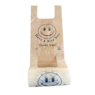 China China disposable plastic t shirt bag for market cheap plastic t shirt bags clear plastic t shirt bags on roll for sale