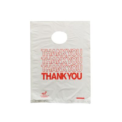 China Folding Custom Design Logo Die Cut Handle Bags PE Plastic Shopping Bag for sale