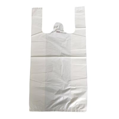 China Custom Safety Supermarket PE LDPE HDPE LDPE Packaging T-shirt Transparent Plastic Shopping Bag for sale