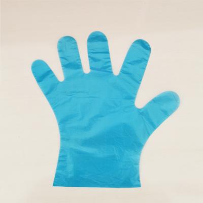 China Quality Folded Disposable Food Hand Pe Cleaning Gloves Making Biodegradable Plastic Pe Gloves Disposable for sale