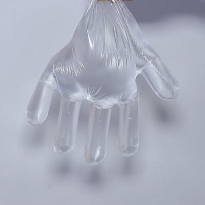 China Disposable pe/hdpe/ldpe cleaning gloves 25x30 cms folded one pair in polybag for sale