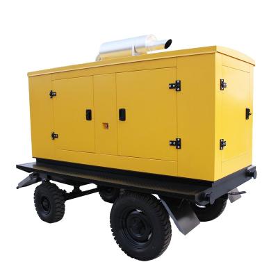 China 120KW/150KVA mobile diesel generator low noise silent genset start dynamo mobile electric generator XM-M-KP-120 for sale