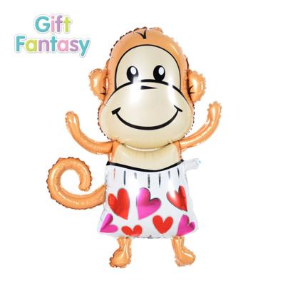 China Cute Toy Cartoon Monkey Foil Balloon Gift Animal Balloons For Baby Shower Party Birthday Decorations Kids Gifts Balloon for sale