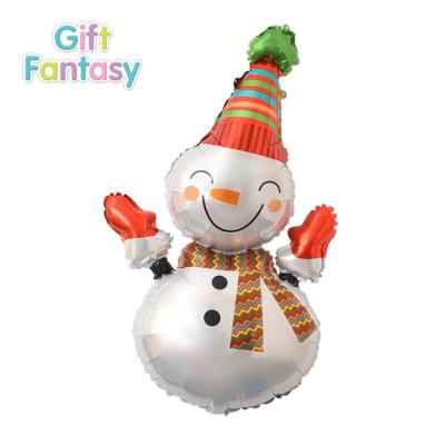 China Custom Christmas Helium Foil Balloons Globos Snowman Foil Helium Mylar Balloons Party Decoration Toy Merry Christmas Foil Balloon Gift for sale