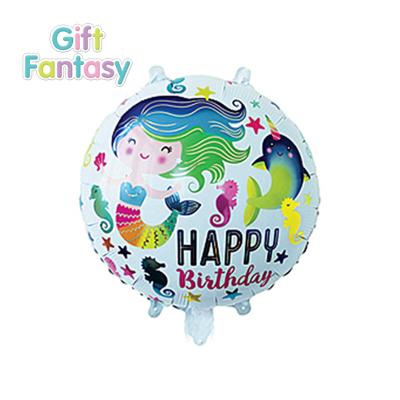 China 18 inch mermaid aluminum foil balloon gift toy for birthday design customized OEM balloon globos for sale