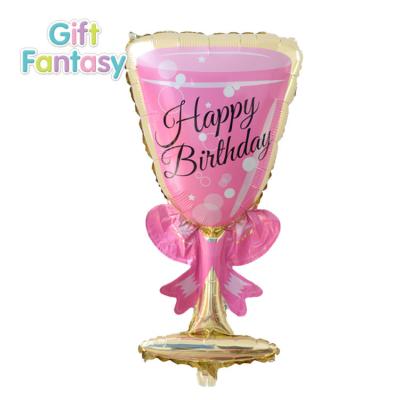 China Champagne Cup Beer Bottle Birthday Party Decoration Balloon Globos Gift Toy Wholesale Big Size Helium Foil Balloon for sale