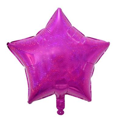 China Gift Toy 18 Inch Laser Foil Balloons Wedding Decorations Birthday Balloons Party Burst Star Helium Balloons Inflatable Party Supplies glo for sale