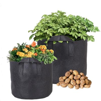 China Vegetables 1 Flowers 3 5 7 10 Gallon Non Woven Nursery Pot Cheap Felt Grow Bags for sale