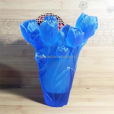 China Bukhoor Incense Censer Bukhoor Arabic Glass Crystal Vase New Censer Burner Chinese Bamboo Glass Flower Mubkhar Electric Crystal Censer for sale