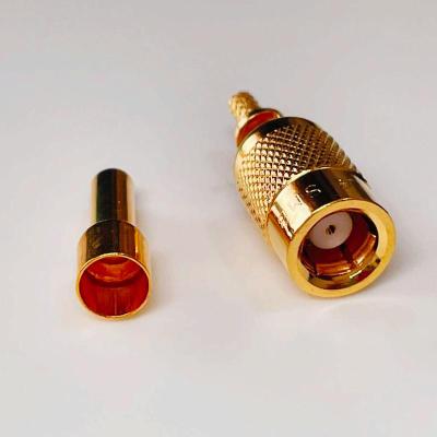 China Small Female Cable Flattening RF Coaxial Connector SMB-K3M for sale