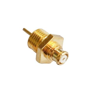 China 50Î © High Quality SMP RF Female Head Mount Micro Coaxial Connector With External Wire for sale