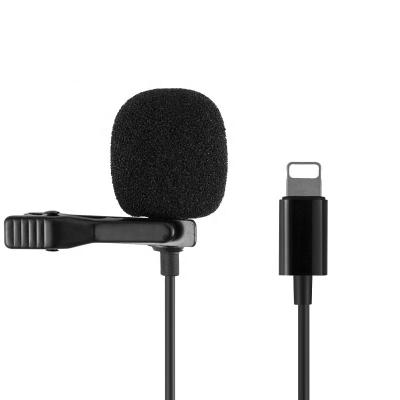 China Microphone Cable Professional Wired Hands Free Mini Lapel Clip Lavalier Microphone For Type C Mobile Phone Plug Teacher Live Broadcast Loudspeaker for sale