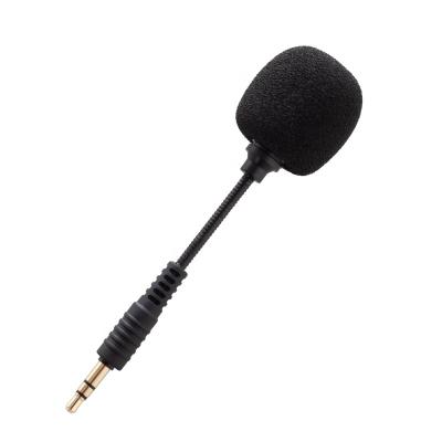 China Portable Detachable Microphone Cable 3.5mm Jack Mini Wired Condenser Microphone Cable Handsfree Type-C Lightning 3.5AUX Lapel Lavalier Microphone for sale