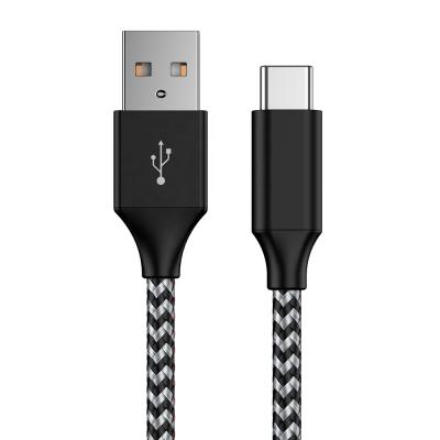 China Hot Selling Speed ​​New Quick Charging 2.0 USB Nylon Braid Cable 5V/3A USB Fast Charging Type C Cable For HUAWEI/Android Mobile Phone for sale