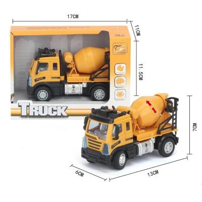 China Friction Toy 1:64 Scale Plastic Pull Back Engineering Truck Car Toys For Children for sale