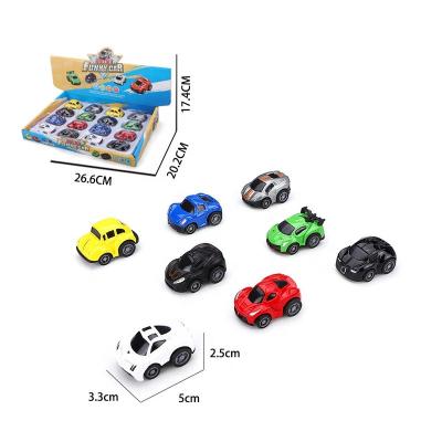 China 2020 Hot Selling Diecast Toy Chenghai Diecast Vehicles Pull Back Alloy Car With High Quality 8 Models Mixed For Kids Amusement for sale