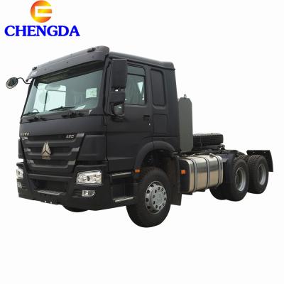 China Hot Sale Cloth Howo 420hp Tractor Trailer Truck 6x4 Tractor Truck Head for sale