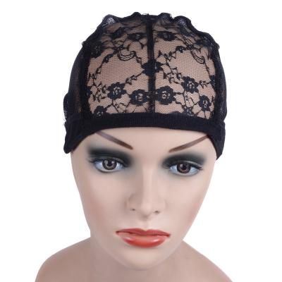 China High Quality Black Stretchable Mesh Hairnets Wig Cap Elastic Mesh Dome For Making Wigs for sale