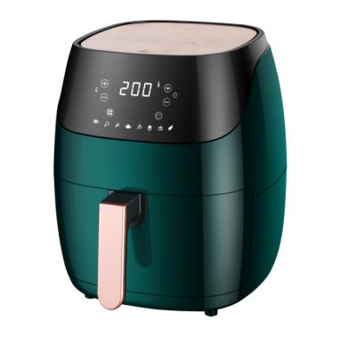 China 2021 Touch Screen Healthy Hot Selling Air Fryer Household Digital Air Fryer 5L Square Oil Free Deep Fryer for sale