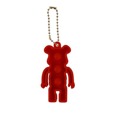 China Popular Popit Baby Bear Shape Reliveve Pressure Bumpy People Silicone for sale