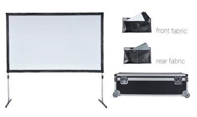 China Outdoor Portable Fast Folding Projector Screen With Adjustable Leg For Home Yard Camping zu verkaufen