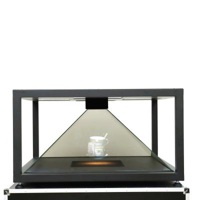 China Kasten der 120X120cm Pyramiden-Hologramm-Glas-Anzeigen-350cd/M2 Holo im Freien zu verkaufen