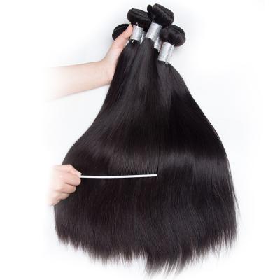 China 100% Silk Straight Human Hair Bundles 8A Brazilian Remy Hair Straight Hair Weave 1/3/4 Piece Natural Color for sale