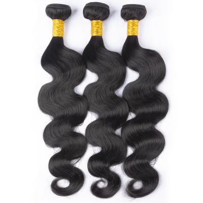 China Weft 100% Hair Body Wave Hair Bundles Remy Hair Straight Hair Weave Natural 1/3/4 Piece Natural Color for sale