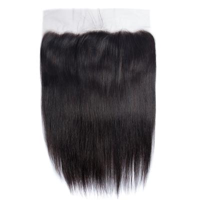 China 100% Straight Human Hair Lace Frontal Closure HD Transparent 100% Lace Frontal Brazilian Hair 13*4 13x6 for sale