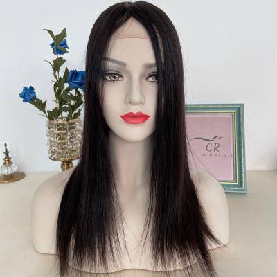 China Luxurious Wholesale Jewish Hair Topper Soft Silky Mongolian Virgin Hair Sheitels Topper Natural Kosher Silk Topper for sale