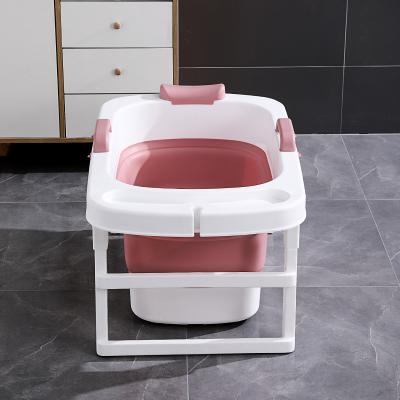 China Sustainable PP Plastic Kid's Bathroom Portable Bathtub Small Folding Plastic Bathtub for sale