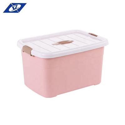 China Sustainable Plastic Pink PP 8L Universal Clothes Storage Box for sale